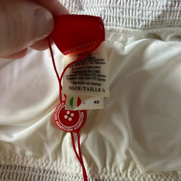 NEW Red Carter Ipanema Smocked Off Shoulder One-Piece Swimsuit - Picture 10 of 16